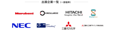 出展企業一覧（一部抜粋） 