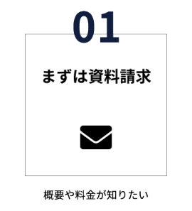 01. まずは資料請求