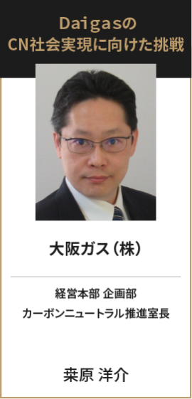 大阪ガス（株）　経営本部 企画部　カーボンニュートラル推進室長　桒原 洋介